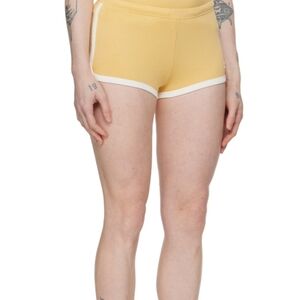 COURRรGES Yellow Contrast Shorts